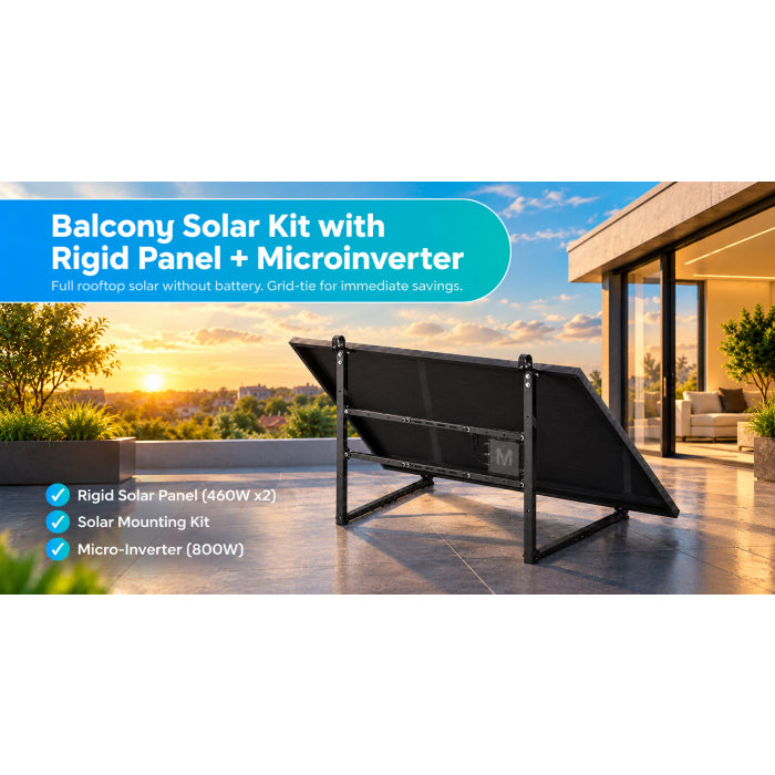 PowerXpress 920W Plug-In Solar Kit – 2 × 460W Panels + 800W Inverter